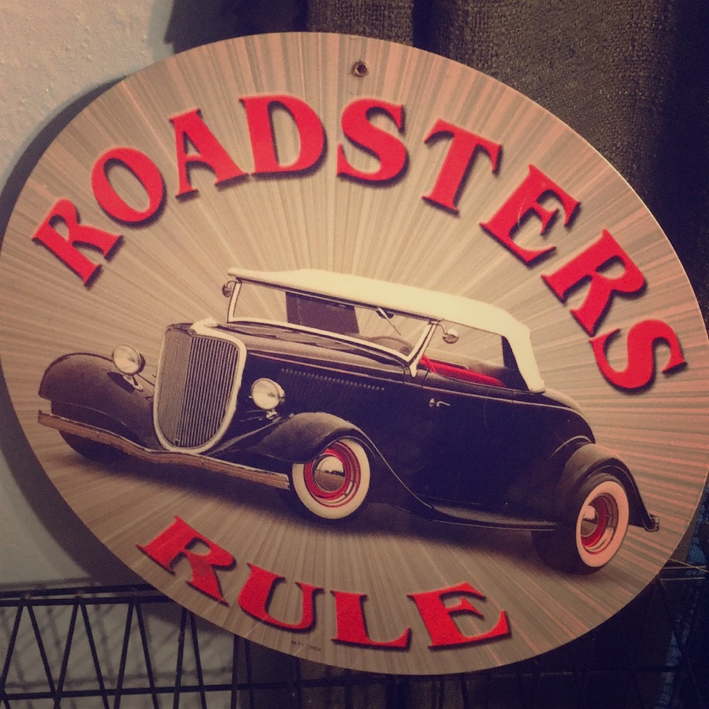 Roasters rule heavy tin sign still in plastic
